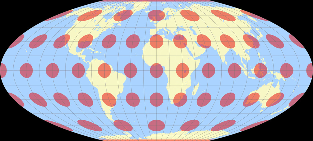 McBryde-Thomas Flat-Polar Quartic Tissot Indicatrix