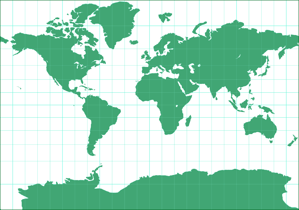 Arden-Close Cylindrical Silhouette Map