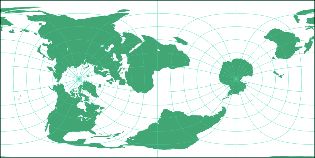 Cassini (rotated) Silhouette Map