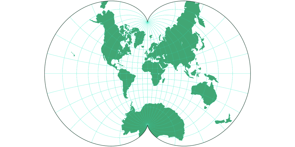 August Epicycloidal Silhouette Map