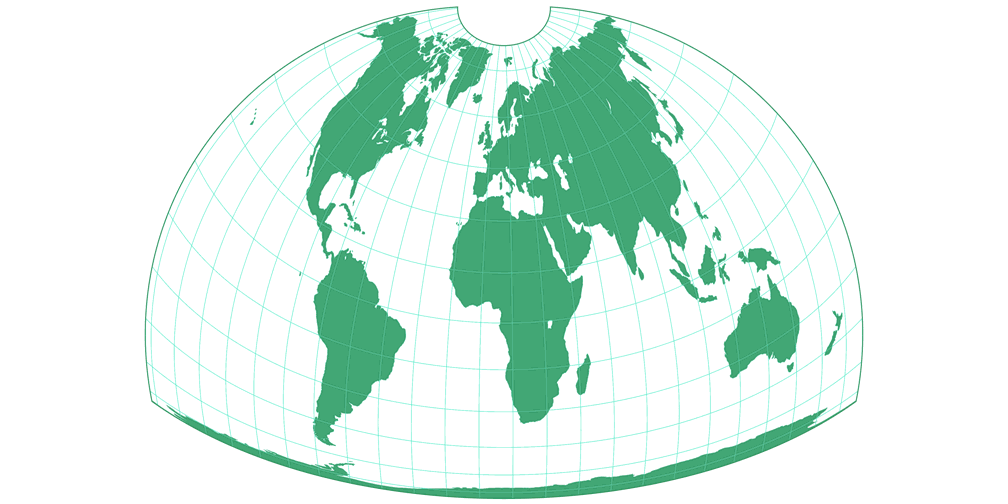 Cupola Silhouette Map