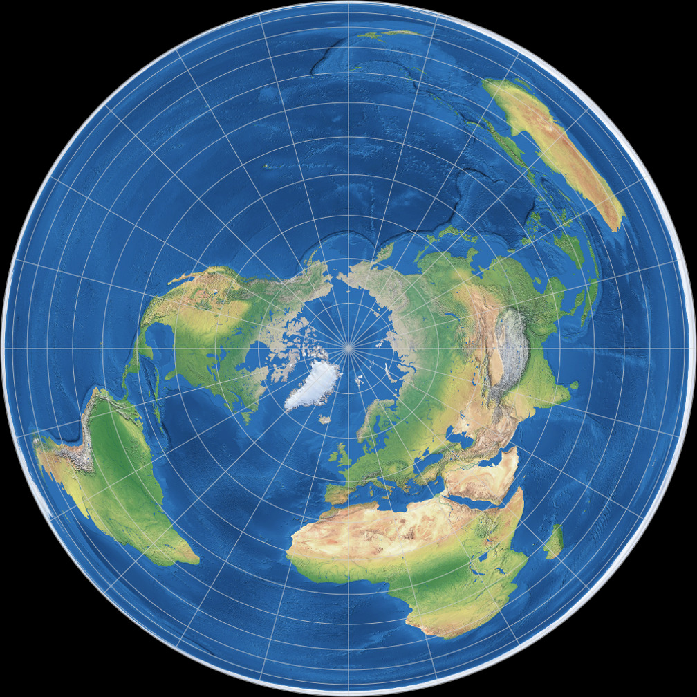 Azimuthal equal-area (polar)