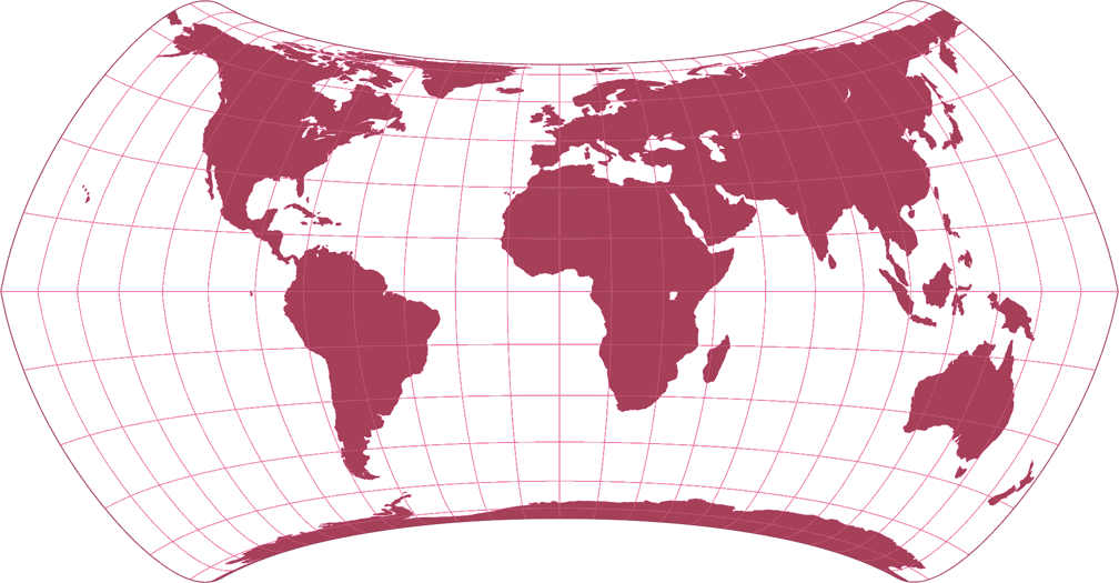 Strebe-Snyder Flat-Pole Silhouette Map