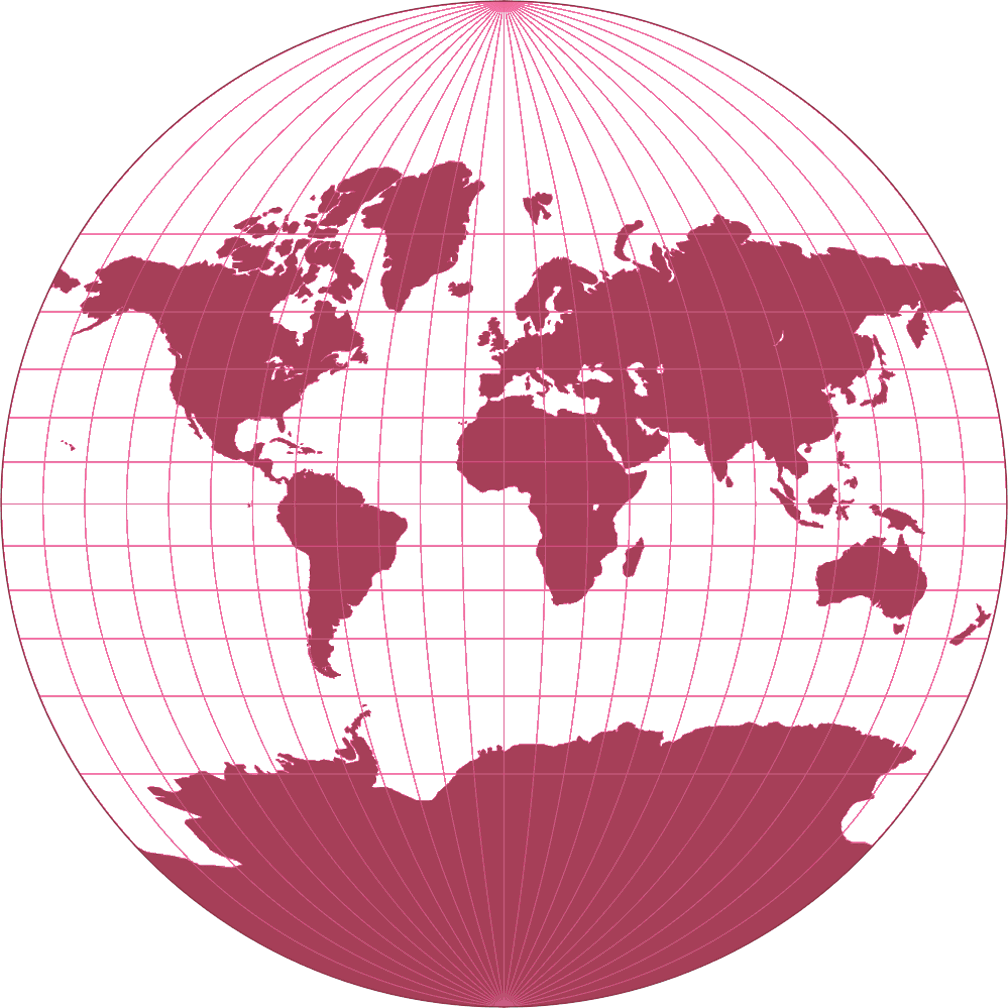 Van der Grinten III Silhouette Map