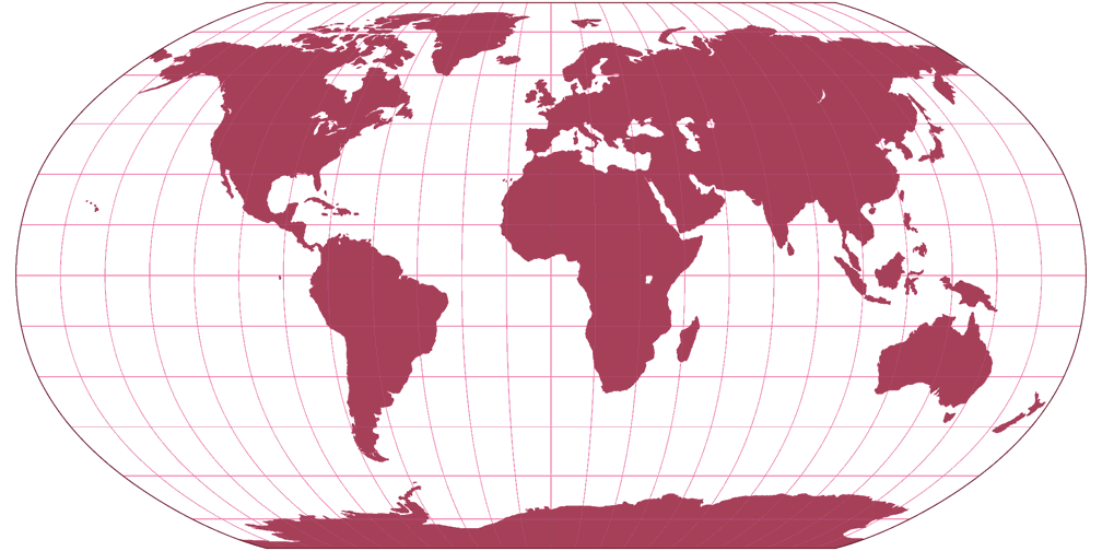 Robinson Silhouette Map