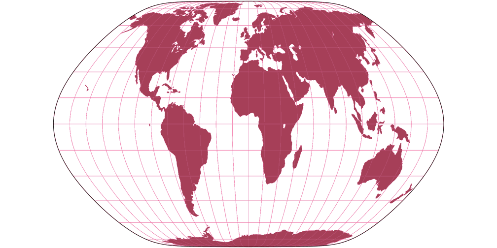 Snyder Minimum Error Pointed-Pole Silhouette Map